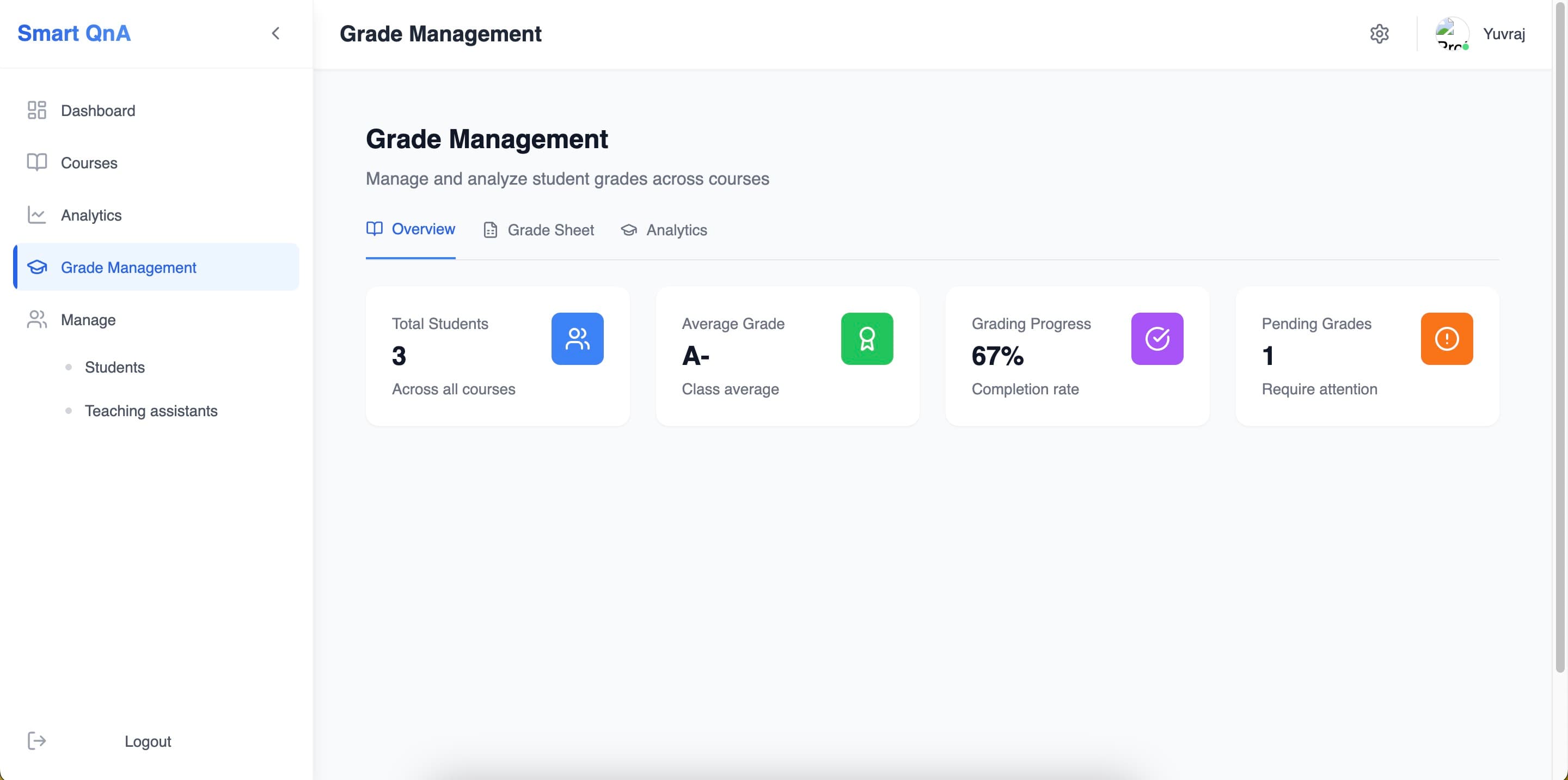 Grade Management