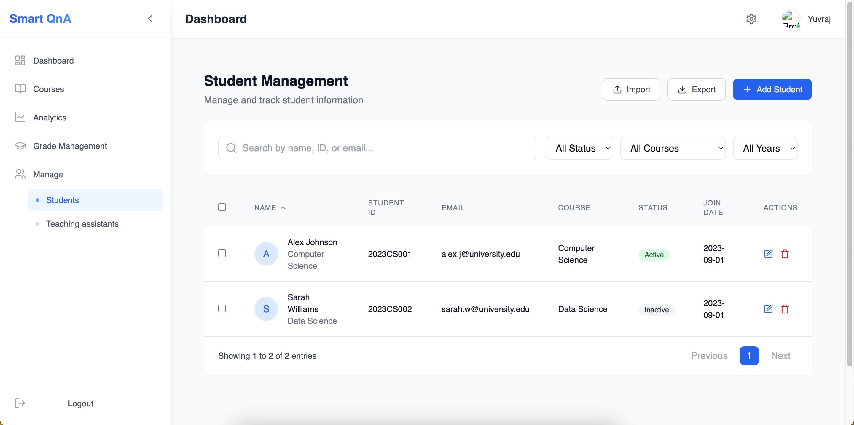 Student Management